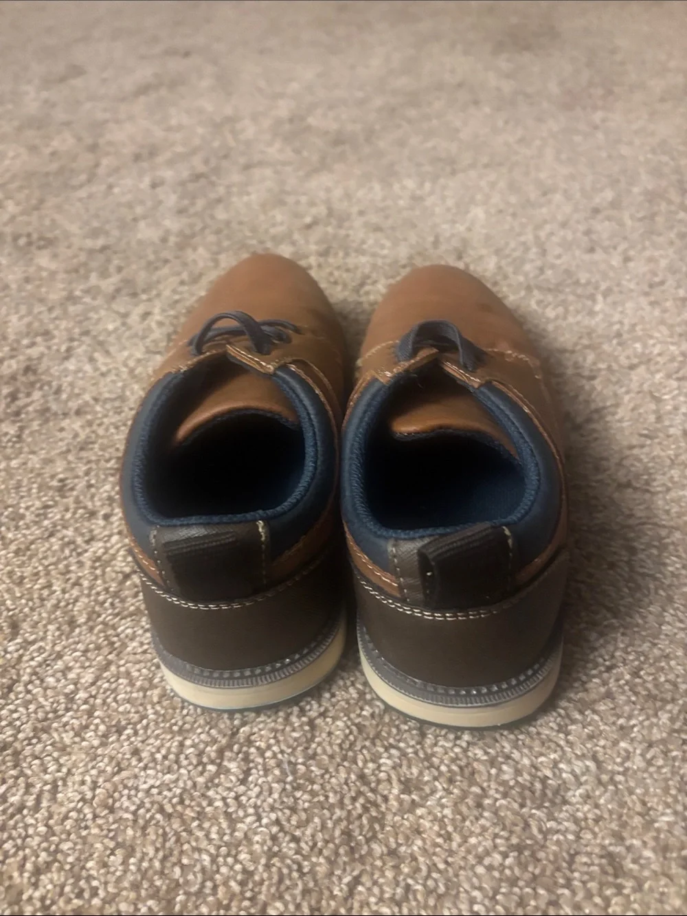 Kids Sonoma Tan Brown Casual Lace-Up Oxfords size 1